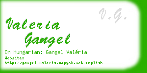 valeria gangel business card